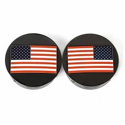 Figurati Designs Swing Arm Pivot Covers Black American Flag