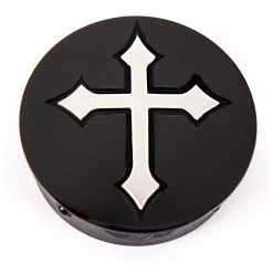 Figurati Designs Swing Arm Pivot Covers Black Cross