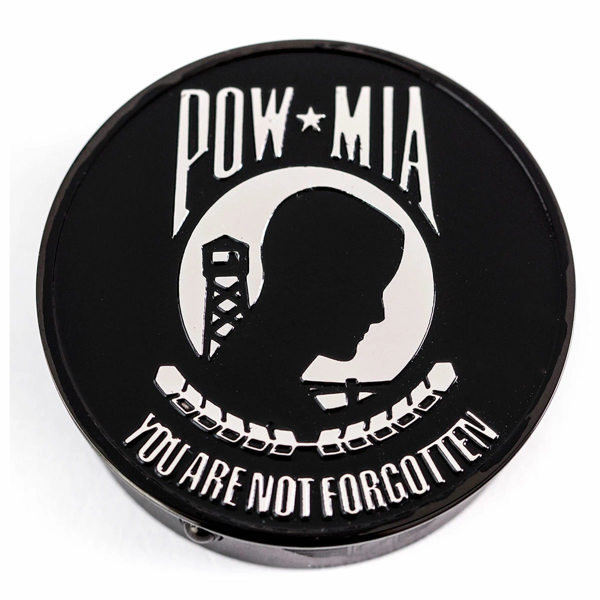 Figurati Designs Swing Arm Pivot Covers Black POW MIA 3 Figurati Designs Swing Arm Pivot Covers Black POW MIA