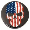 Figurati Designs Swing Arm Pivot Covers Black Red/White/Blue Skull -GAS TANK ACCESSORIES SHOP 10287745 A V3
