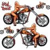 Lethal Threat Designs Lethal Threat Chopper Chick Decal -GAS TANK ACCESSORIES SHOP 152 017 A V1