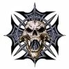 Lethal Threat Designs Lethal Threat Spike Skull Cross Decal -GAS TANK ACCESSORIES SHOP 153 095 A V1
