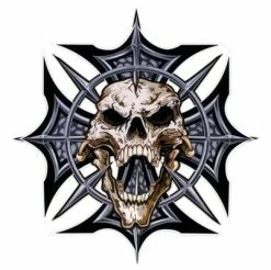 Lethal Threat Designs Lethal Threat Spike Skull Cross Decal