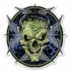 Lethal Threat Designs Lethal Threat Rude & Crude Frankie Skull Mini Decal -GAS TANK ACCESSORIES SHOP 161 537 A V1