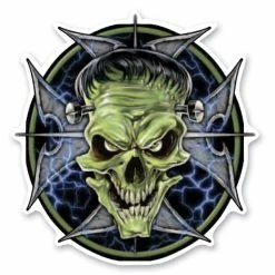 Lethal Threat Designs Lethal Threat Rude & Crude Frankie Skull Mini Decal