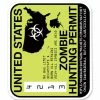 Lethal Threat Designs Lethal Threat Rude & Crude Zombie Permit Mini Decal -GAS TANK ACCESSORIES SHOP 161 541 A V1