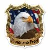 Lethal Threat Designs Lethal Threat Rude & Crude Proud N Free Eagle Mini Decal