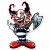 Lethal Threat Designs Lethal Threat Rude & Crude Ax Clown Mini Decal -GAS TANK ACCESSORIES SHOP 161 558 A V1