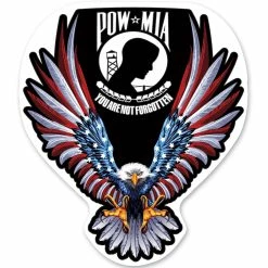 Lethal Threat Designs Lethal Threat Rude & Crude POW MIA Mini Decal
