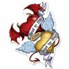 Lethal Threat Designs Lethal Threat Rude & Crude Angel Devil Heart Mini Decal -GAS TANK ACCESSORIES SHOP 161 567 A V1