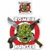 Lethal Threat Designs Lethal Threat Rude & Crude Zombie Hunter Mini Decal -GAS TANK ACCESSORIES SHOP 161 570 A V1
