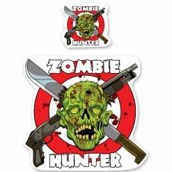 Lethal Threat Designs Lethal Threat Rude & Crude Zombie Hunter Mini Decal