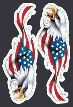 Lethal Threat Designs Lethal Threat USA Eagle Mini Decal Set