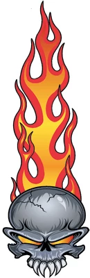 Lethal Threat Designs Lethal Threat Fang Skull Decal