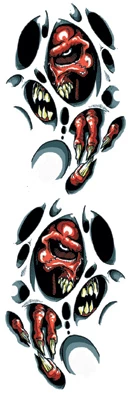 Lethal Threat Designs Lethal Threat Shred Skull Decal Set