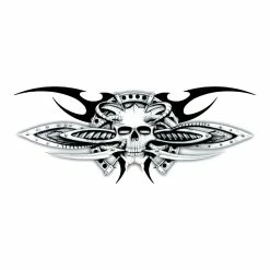 Lethal Threat Designs Lethal Threat Bio-Mechanic Skull Decal