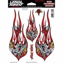 Lethal Threat Designs Lethal Threat Piston Flames Decal