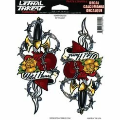 Lethal Threat Designs Lethal Threat Heart/Dagger Decal