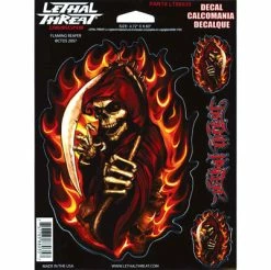Lethal Threat Designs Lethal Threat Flaming Reaper Decal
