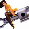 Lethal Threat Designs Lethal Threat Piston Girl Decal -GAS TANK ACCESSORIES SHOP 170 485 A V1