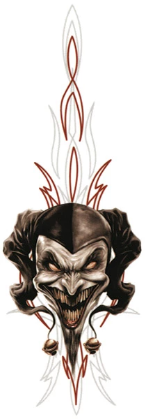 Lethal Threat Designs Lethal Threat Pinstripe Jester Decal