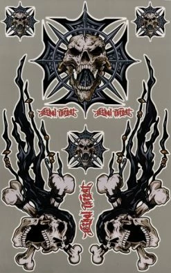 Lethal Threat Designs Lethal Threat Iron Cross Skull Quad Kit