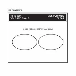 Stompgrip Tank Kit Volcano Clear Universal Oval -GAS TANK ACCESSORIES SHOP 200 6229 B V1