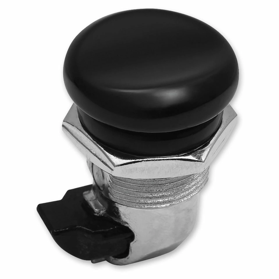 Kuryakyn Push Button Black Fuel Door Latch 3 Kuryakyn Push Button Black Fuel Door Latch
