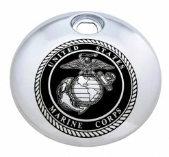 Custom Engraving Ltd. Marine Fuel Door Cover Black/Chrome