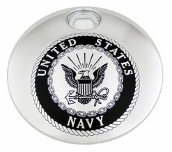 Custom Engraving Ltd. Navy Fuel Door Cover