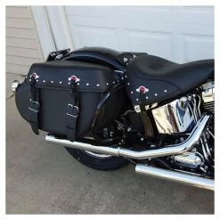 HogWorkz Black Saddlebag Guards -GAS TANK ACCESSORIES SHOP 540 2514 C V3