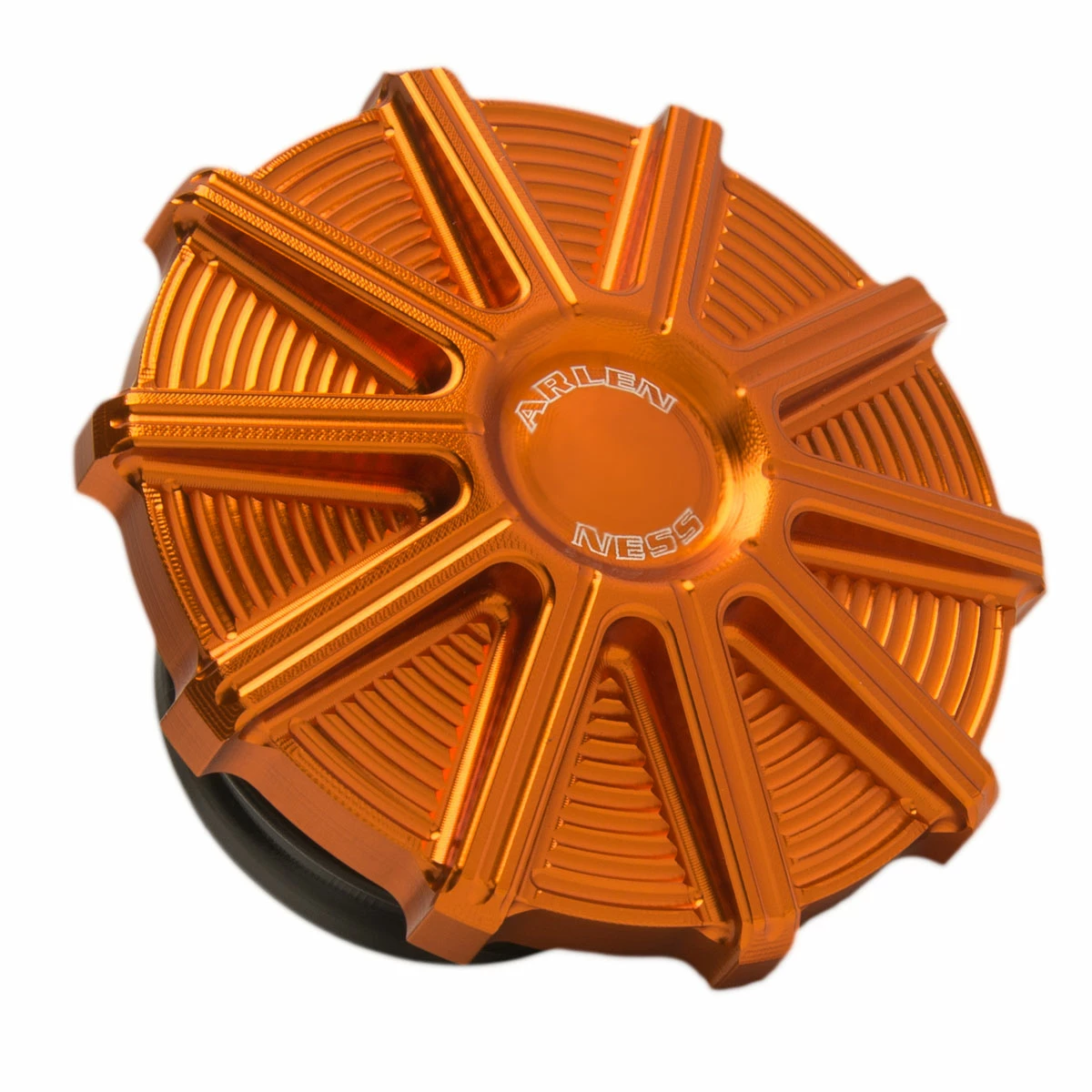 Arlen Ness Orange 10-Gauge Gas Cap 3 Arlen Ness Orange 10-Gauge Gas Cap
