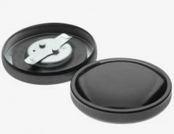 J&P Cycles Early-Style Black Gas Cap Set