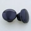 J&P Cycles Black Steel Gas Cap Set