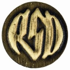 Roland Sands Design Brass Badge Kit With Logo