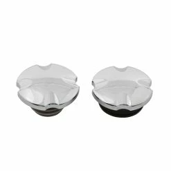 V-Twin Manufacturing Maltese Cross Billet Gas Cap Set