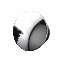 J&P Cycles Chrome Steel Low Profile Domed Vented Gas Cap