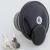 J&P Cycles Black Vented Screw-In Locking Gas Cap