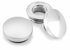 Biker's Choice Domed Style Vented And Non-Vented Gas Cap Set