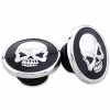 Milwaukee Twins Black And Chrome Skull Gas Cap Set -GAS TANK ACCESSORIES SHOP 7500269 A V1