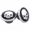 Milwaukee Twins Black And Chrome Skull Gas Cap Set 2 Milwaukee Twins Black And Chrome Skull Gas Cap Set -GAS TANK ACCESSORIES SHOP 7500272 A V1