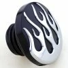 Milwaukee Twins Black And Chrome Flame Vented Gas Cap