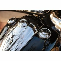 Kuryakyn Aztec Chrome Gas Caps -GAS TANK ACCESSORIES SHOP 921 529 C V1