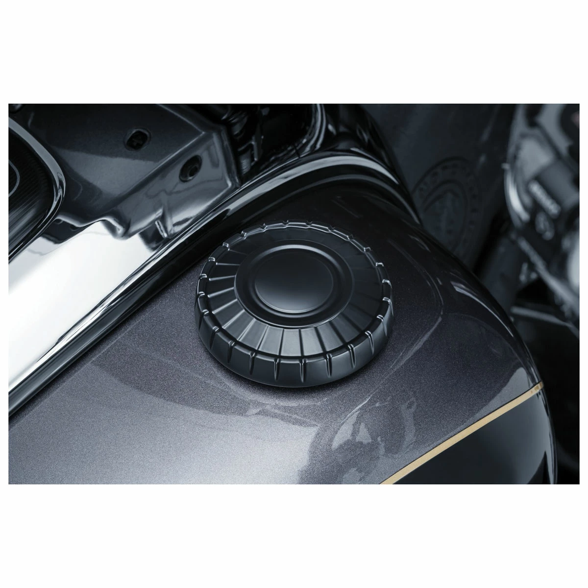 Kuryakyn Aztec Black Gas Caps 4 Kuryakyn Aztec Black Gas Caps - Image 2